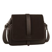 Torebka skórzana Canaletto z zamszową klapką TD690s19348