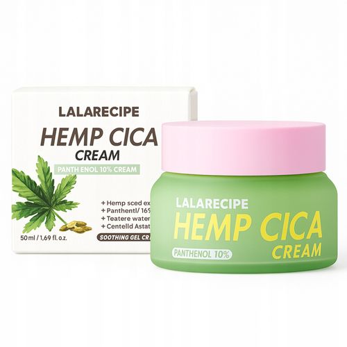 Krem do twarzy na zaczerwienienia łagodzący 50ml Lalarecipe Hemp Cica Cream na Arena.pl