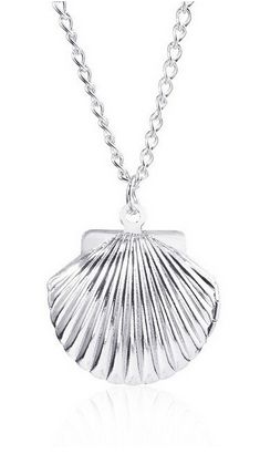 NASZYJNIK MUSZLA MEDALION KOLOR SREBRNY NA ZDJĘCIA na Arena.pl