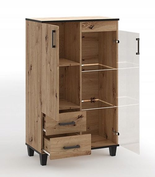 Komoda P1 szuflady 80 cm dąb artisan zdjęcie 3