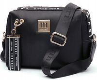 Torebka listonoszka Monnari BAG0170-020 ekoskóra czarna