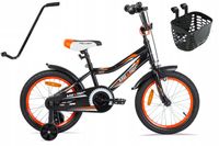 Rower BMX Mexller 16 Dla Chłopca Dziecięcy Prowadnik Kółka boczne Czarny