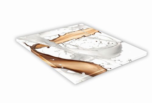 SZKLANA DESKA KUCHENNA 40x40 420h Kawa i mleko na Arena.pl