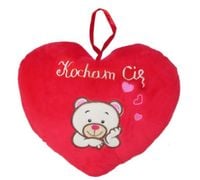 serce pluszowe z misiem Kocham Cię 25cm | S1592