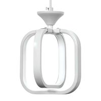 LAMPA wisząca VEN W-MD 9713/3 WH metalowa OPRAWA listwa LED 39W 3000K-6000K zwis kwadratowe ramki białe