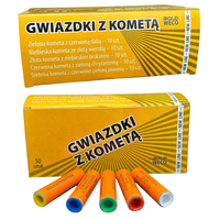 RACE PISTOLETOWE KOLOROWE GWIAZDKI Z KOMETĄ GWR20 GOLD WECO 50 SZTUK