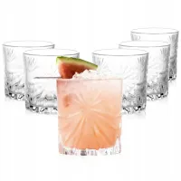 KPL SZKLANKI DO WHISKY DRINKÓW UNIWERSALNE GRUBE SZKŁO ZESTAW 6 SZT 300 ML