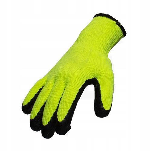 12 PAR Rękawice Robocze Ocieplane Ochronne BHP Grube Zimowe Latex Ciepłe 10 na Arena.pl