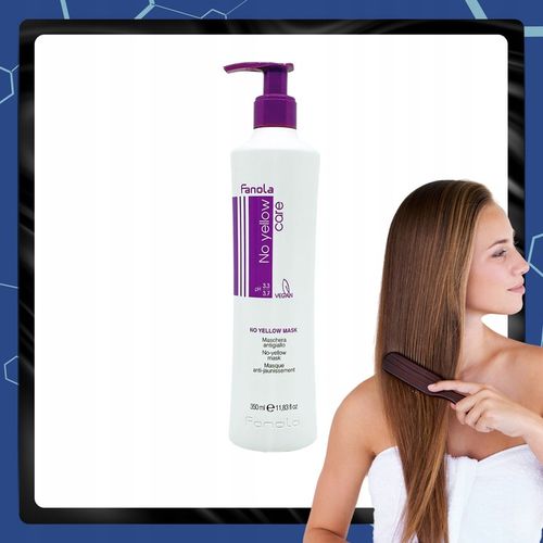 Maska do Włosów Blond NO YELLOW FANOLA Neutralizuje Żółte Odcienie 350ML na Arena.pl