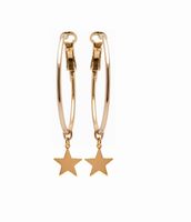 kolczyki koła z pełnymi gwiazdkami (p15/stl/02au)