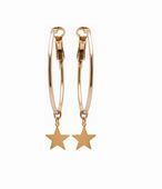 kolczyki koła z pełnymi gwiazdkami (p15/stl/02au)