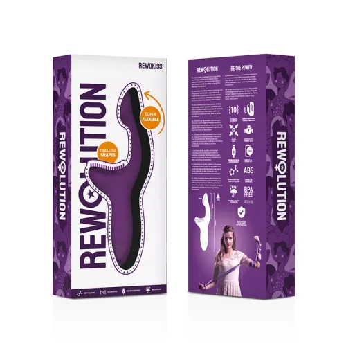 rewolution rewokiss dual action system flexirewo, silikon, 18,5 cm, rożowy na Arena.pl