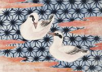 Plakat 59,4x42cm Birds 2, Hokusai Japoński Vintage do Salonu