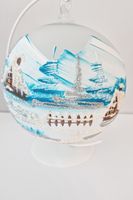 Szklana Bombka na Stojaku z Miejscem na Świeczkę Boże Narodzenie