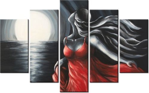 70 100CM OBRAZ 5 ELEM UCIECZKA OD PRZESZŁOŚCI DRUK PŁÓTNO na Arena.pl