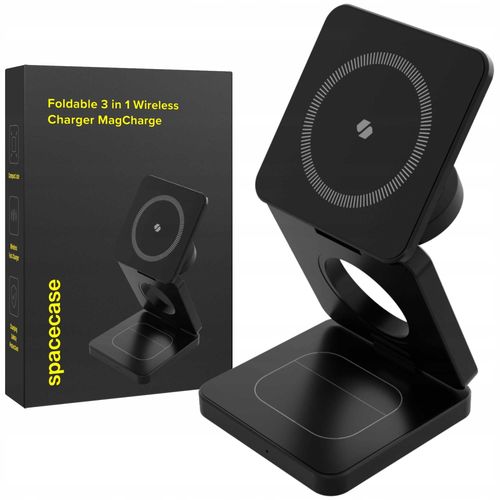 Spacecase 3In1 Wireless Charger Magcharge Wm4B Black na Arena.pl
