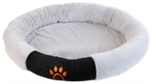 Legowisko dla psa szare L owalne PAW 58x58x8cm