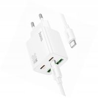 Ładowarka Hoco N56 30W 4 wejścia USB-C biała do Samsung Galaxy S20 FE 5G