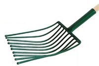 widły 10 zębne 27,5cm z trzonkiem drewnianym 100cm nr 115 kard