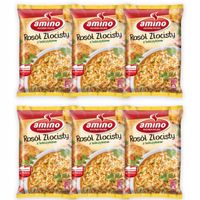 Amino Zupa błyskawiczna rosół złocisty z lubczykiem 57 g x 6 sztuk