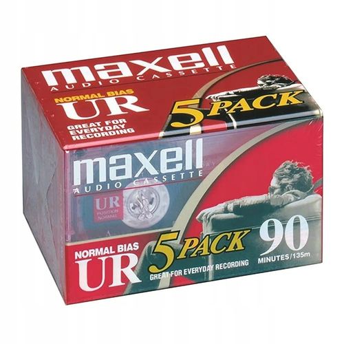 5 x NOWE KASETY MAGNETOFONOWE AUDIO CASSETTE maxell NORMAL BIAS UR na Arena.pl