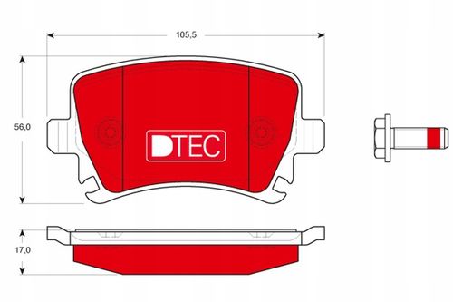 TRW KLOCKI HAMULCOWE DTEC TYŁ GDB1622DTE na Arena.pl