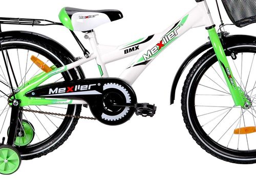 Rower 20 MEXLLER BMX biał/seled. + koszyk na Arena.pl