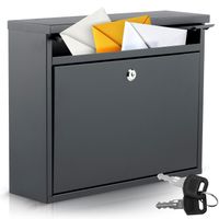 Skrzynka na listy 37,5x30,5x12 cm czarna HM-860