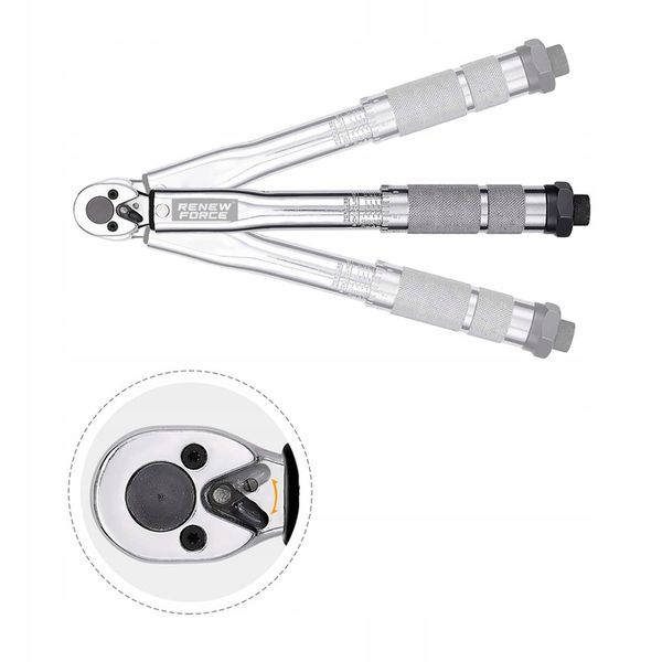 Klucz Dynamometryczny z Blokadą Blokada 5-25 Nm 1/4" Dwukierunkowy z Etui zdjęcie 8