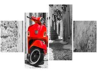 140CM 70 OBRAZ KLASYCZNY SKUTER ŚCIENNY