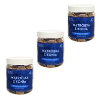 3 x liofilizowana wątróbka z konia 80g dla psa i kota z alergią multiwit.