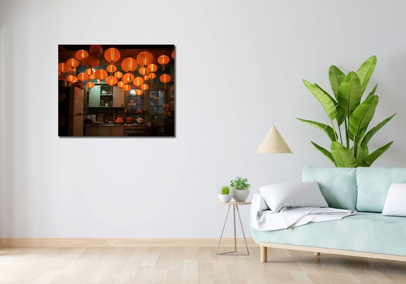 Obraz 90x70cm W Blasku Lampionów zdjęcie 2