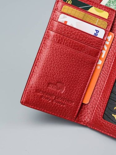 kompaktowy portfel z lakierowanej skóry - lorenti na Arena.pl