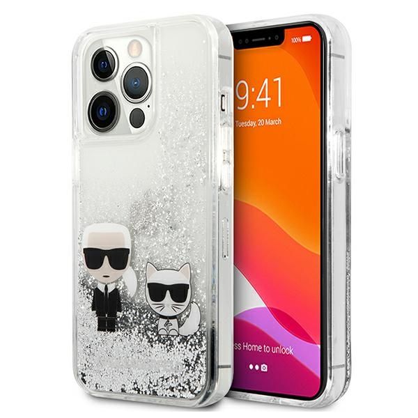Etui Karl Lagerfeld do iPhone 13 Pro Max, Srebrny zdjęcie 1