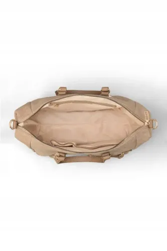 torebka shopper nobo duża jasno-brązowa ze skóry ekologicznej na Arena.pl