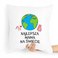 Poduszka Dla Mamy Najlepsza Mama Na Świecie Z Nadrukiem Ze Zdjęciem