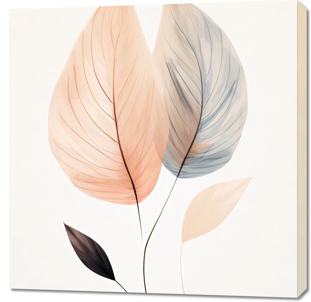 Obraz 90x90cm Liściasty Taniec zdjęcie 1