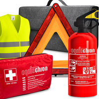 ZESTAW GAŚNICA 1KG APTECZKA DIN3164 KAMIZELKA TRÓJKĄT TORBA ORGAZNIER