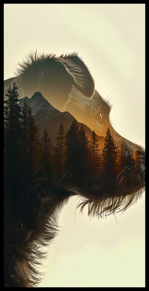 Plakat 50x100cm Psi Duch Lasu zdjęcie 2