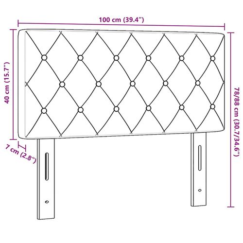 Wezgłowie Aksamitne Argyle Ciemnozielony 100 cm Aksamit na Arena.pl