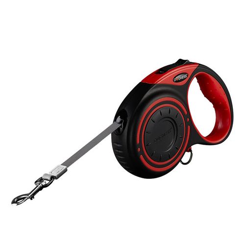 Smycz Automatyczna Dogness 5m Z Latarką i Workami Czerwona na Arena.pl