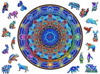 Puzzle Drewniane Premium 3D dla dorosłych Mandala Niezachwiany Spokój XXL