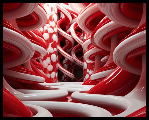 Plakat 50x40cm Czerwone Wiry na Arena.pl