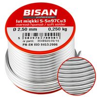 LUT MIĘKKI CYNA DO LUTOWANIA LUTU MIĘKKIEGO 2.5 mm SZPULKA 250g SPOIWO