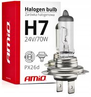 ŻARÓWKA AMIO H7 24V 70W ŻARÓWKI SAMOCHODOWE