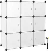 Organizer modułowy szafka 6 półek z drzwiami 80x30x90 cm salon, Witryna