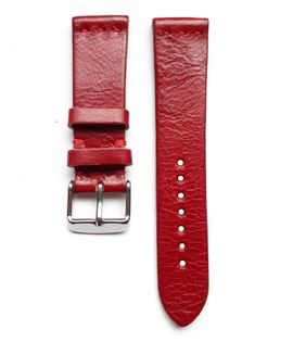 Pasek do zegarka 20mm skóra czerwony - polskie - Lamato