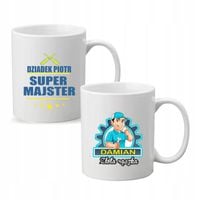 Kubek z imieniem DZIADEK SUPER MAJSTER