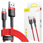 kabel usb do usb-c baseus cafule 3a 0.5m (czerwony)