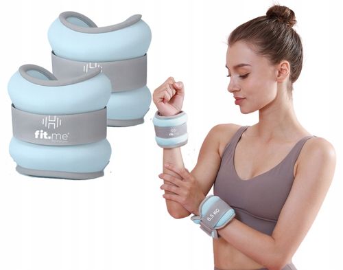 OBCIĄŻNIKI CIĘŻARKI NA KOSTKI NADGARSTKI RĘCE NOGI 2x0,5KG CIĘŻARKI FIT.ME na Arena.pl